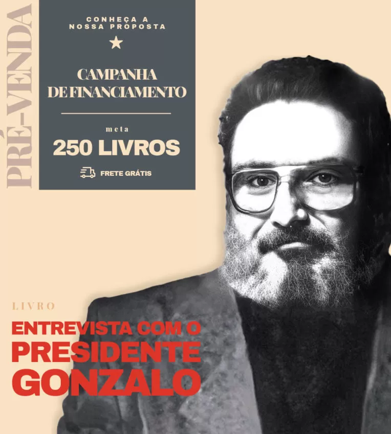 banner mobile que direciona a campanha-ativa do livro "Entrevista com o Presidente Gonzalo"